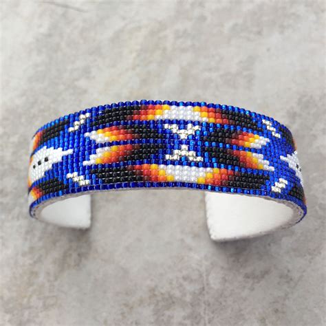 Native American Beaded Cuff Bracelet